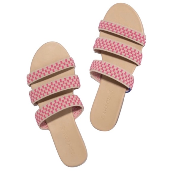 Rothy's Shoes - Rothy’s The Triple Band in‎ Hot Pink Basket Stitch Size 7.5